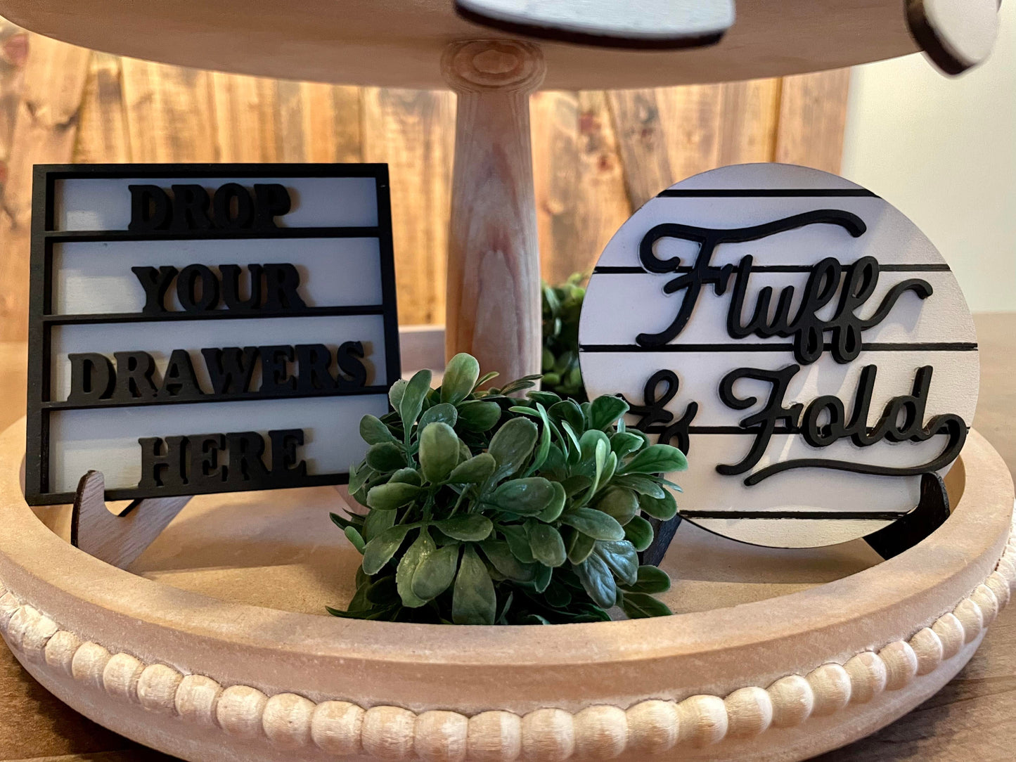 3D Tiered Tray Decor - Laundry