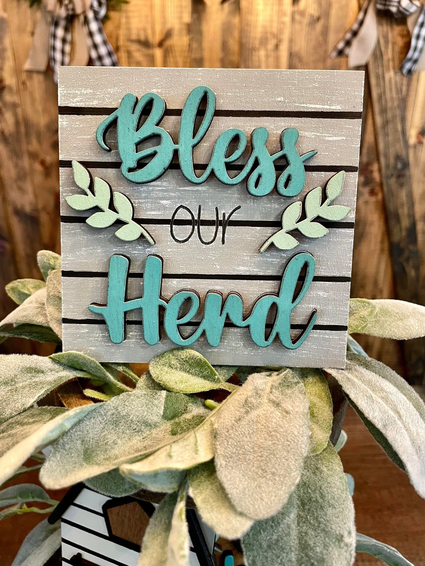 3D Tiered Tray Decor - Highland Cow