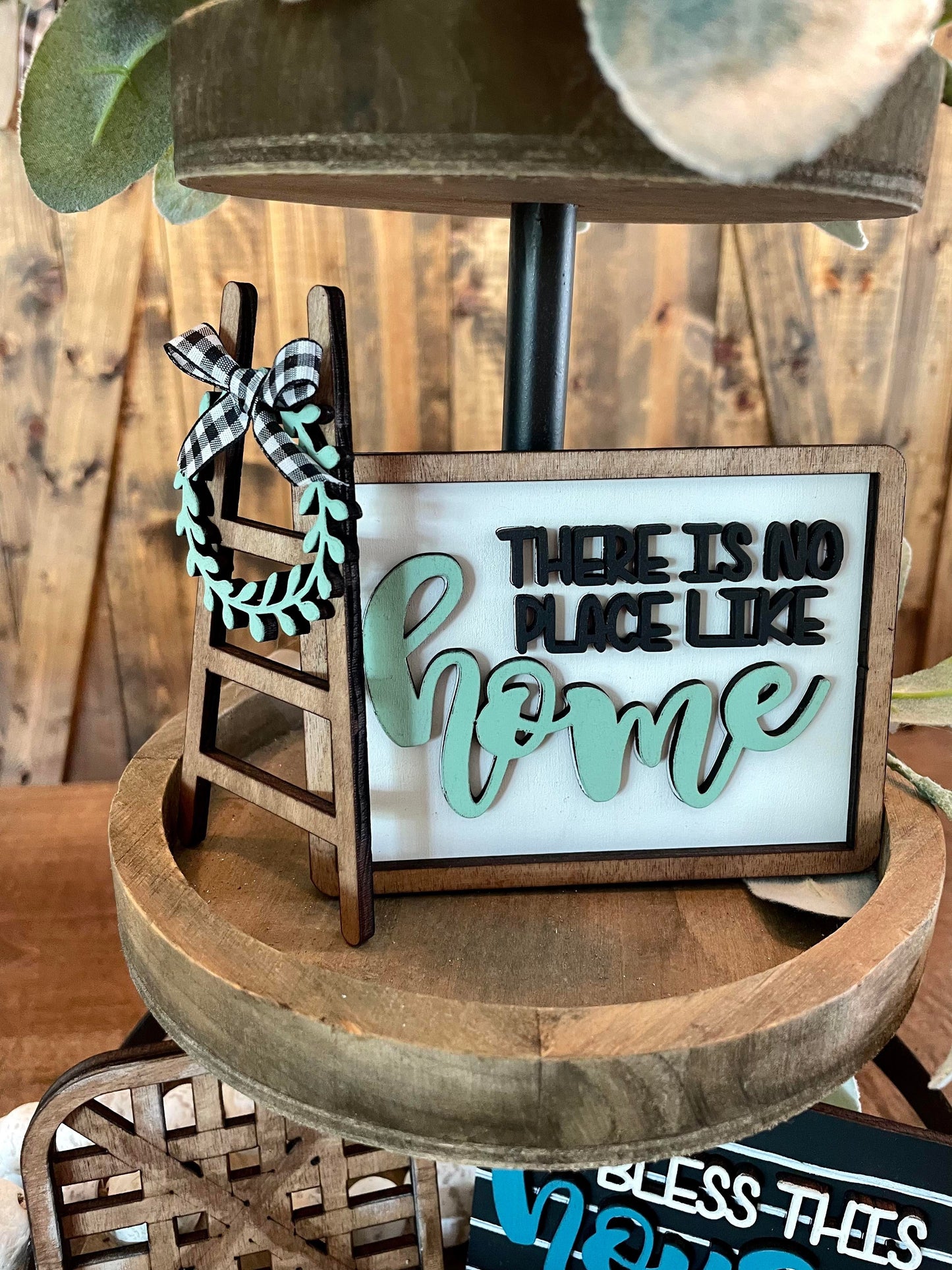 3D Tiered Tray Decor - Bless this House