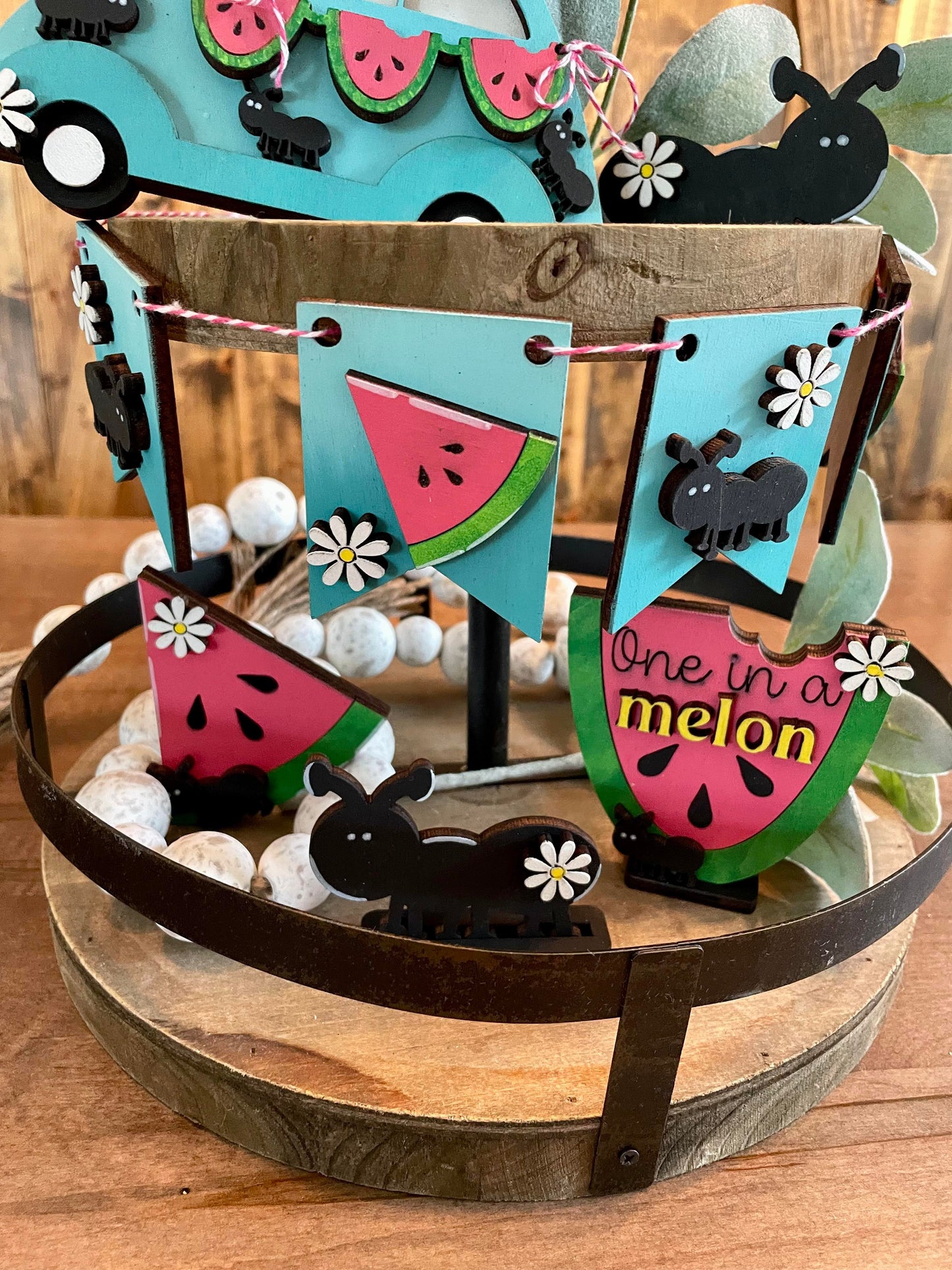 3D Tiered Tray Decor - Watermelon Ant