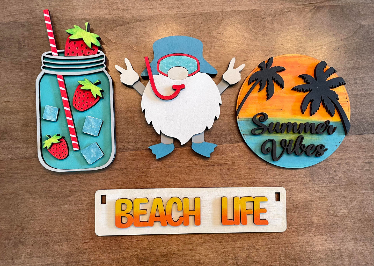 3d Interchangeable Wagon INSERTS - Summer and Patriotic