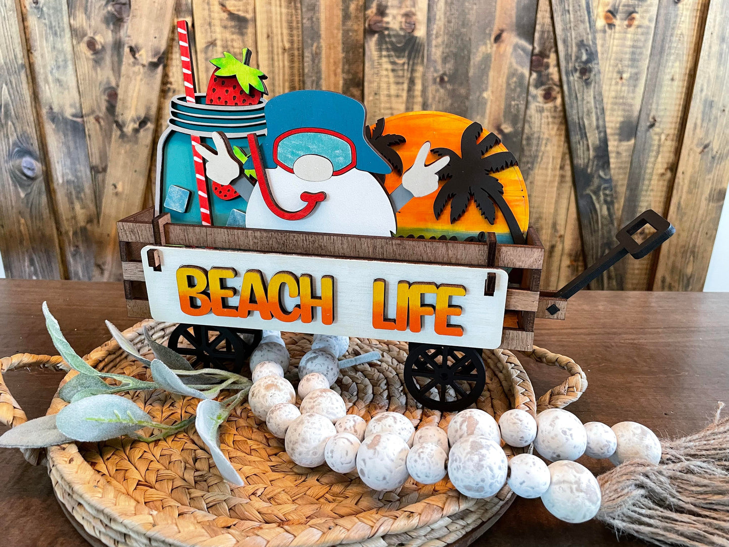 3d Interchangeable Wagon INSERTS - Summer and Patriotic