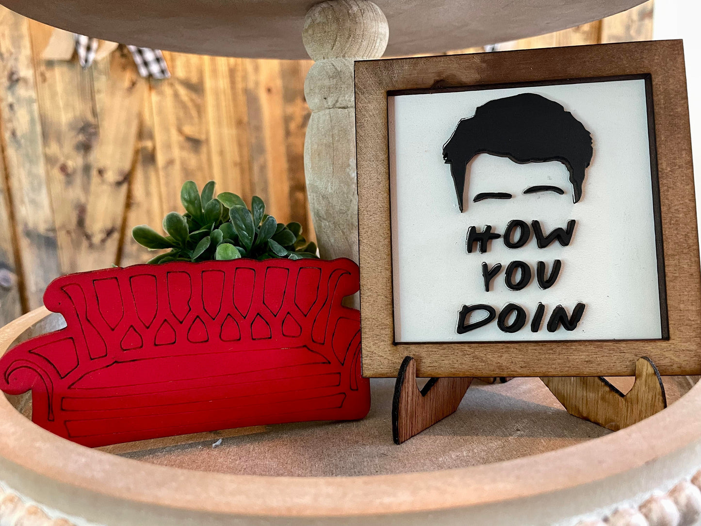 3D Tiered Tray Decor - Friends