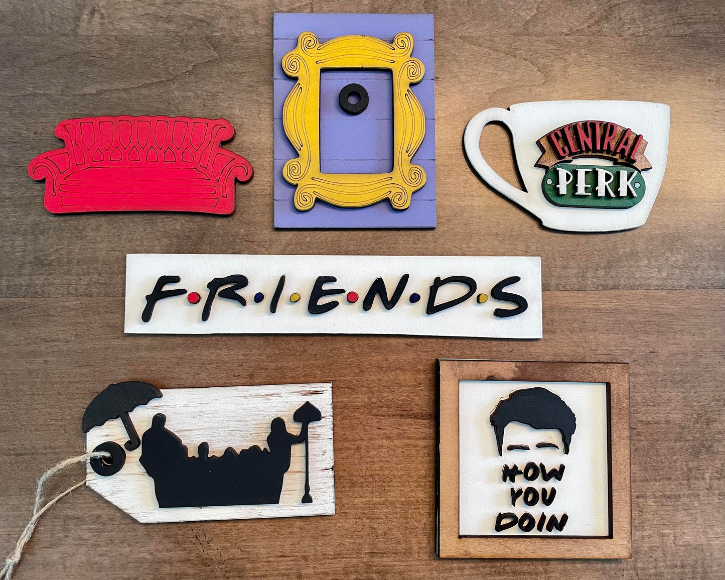 3D Tiered Tray Decor - Friends