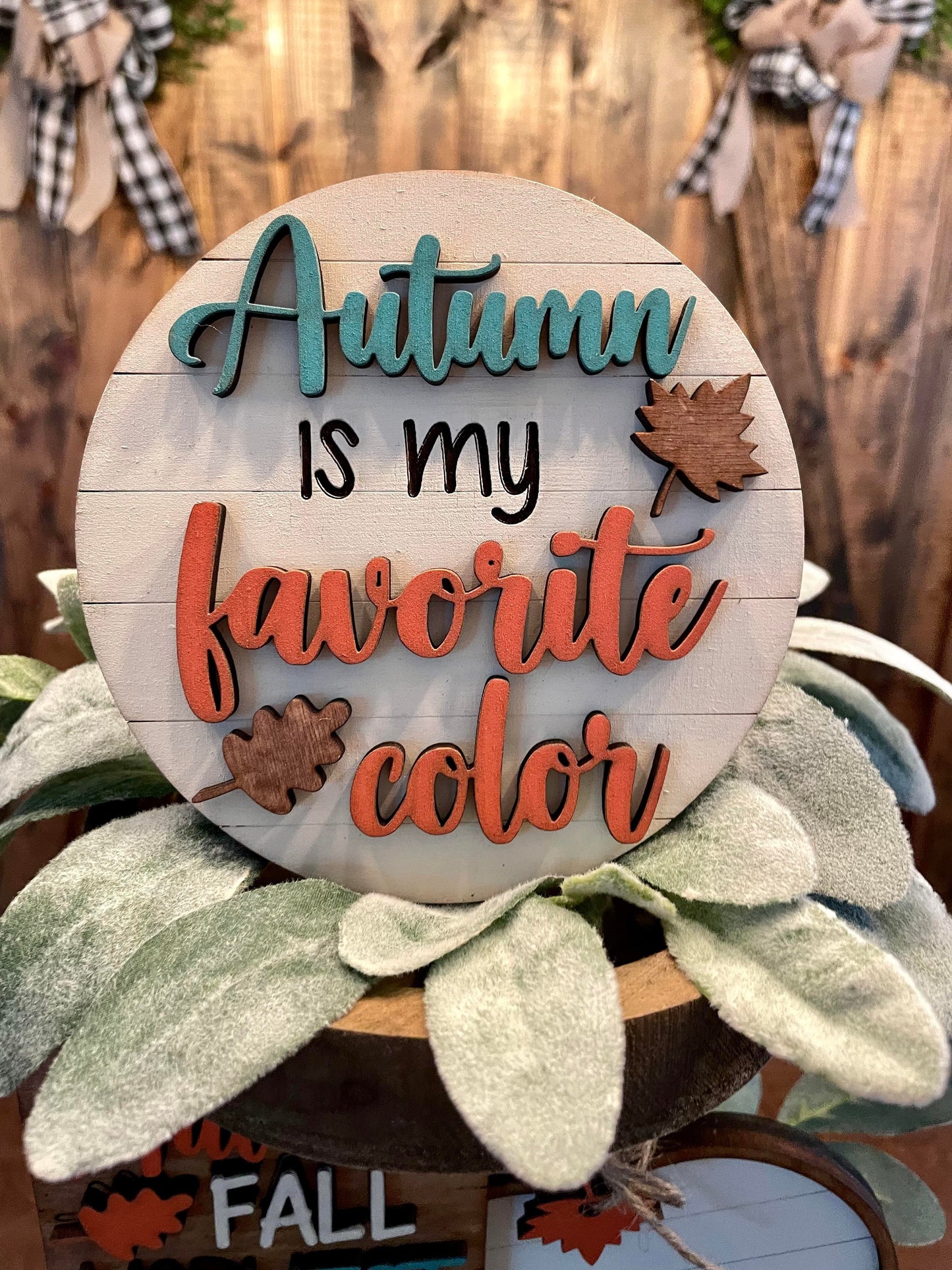3D Tiered Tray Decor - Autumn Blessing