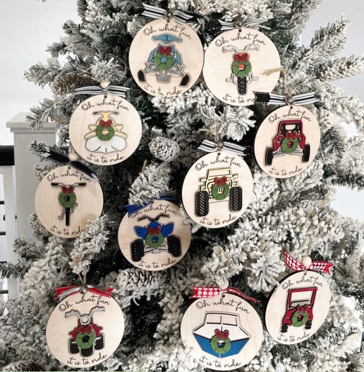 Ornament- Motorcycles, Jeeps, 4wheelers and more