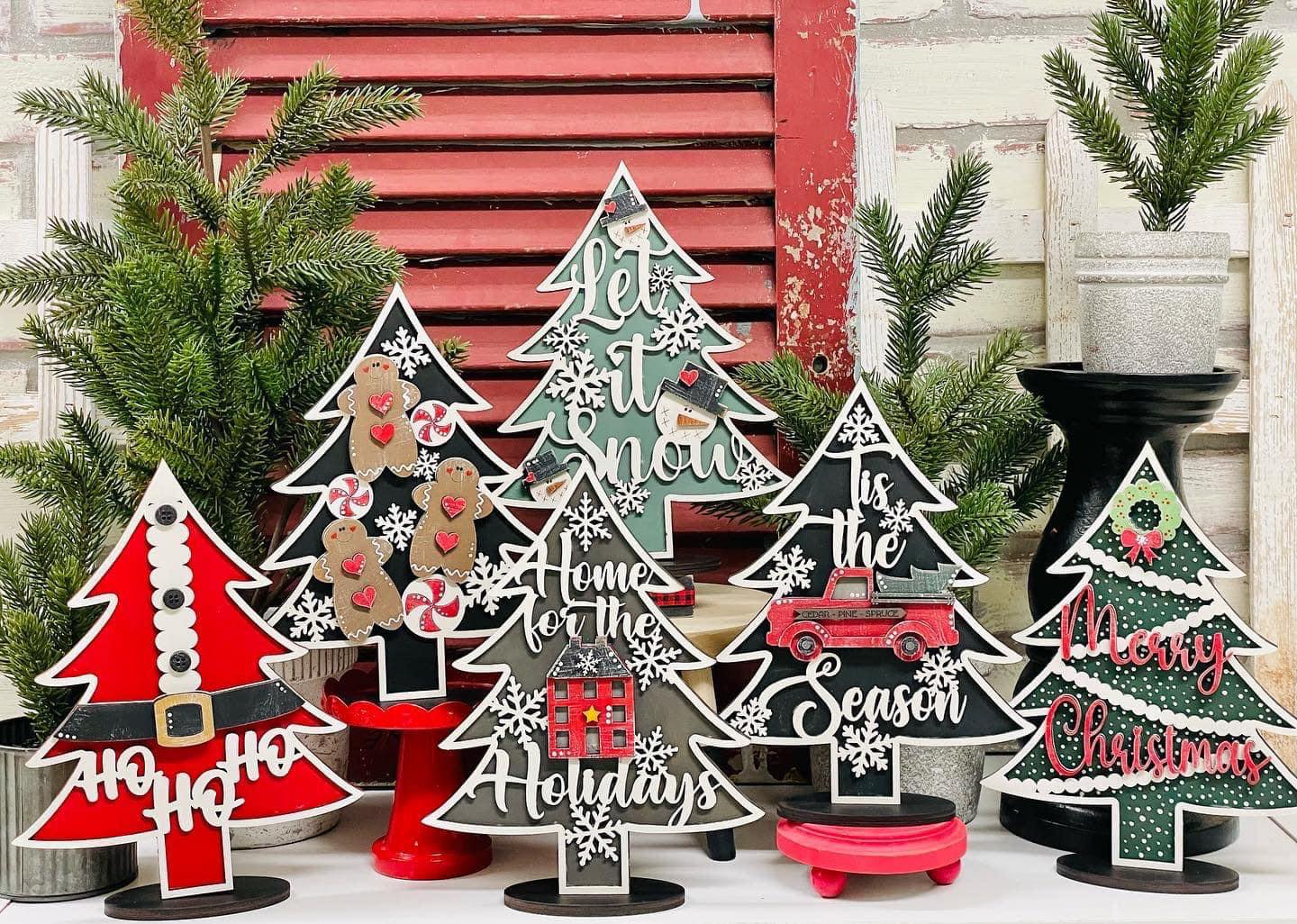 3D Decorative Standing Christmas Tree