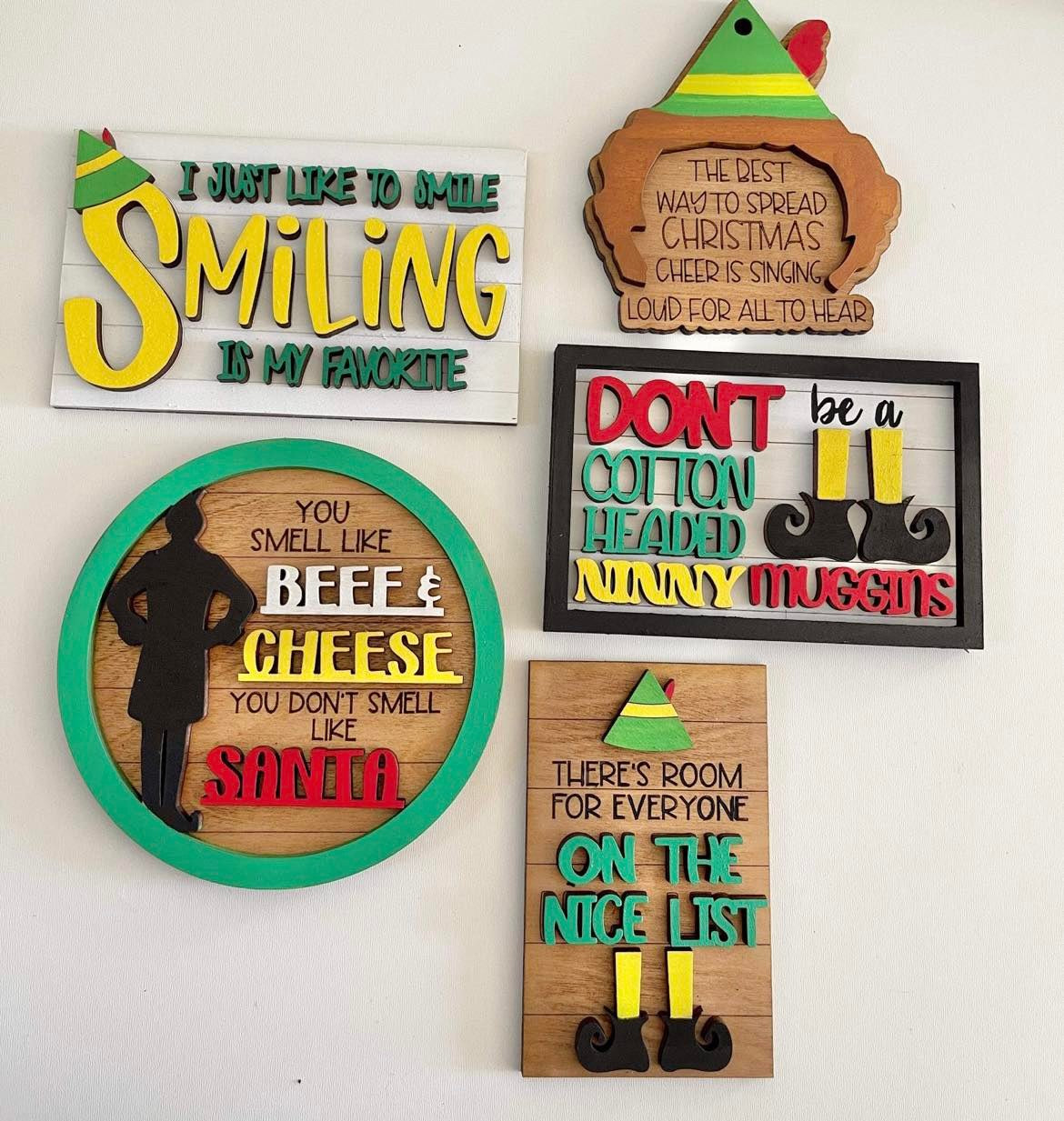 3D Tiered Tray Decor - Christmas Elf