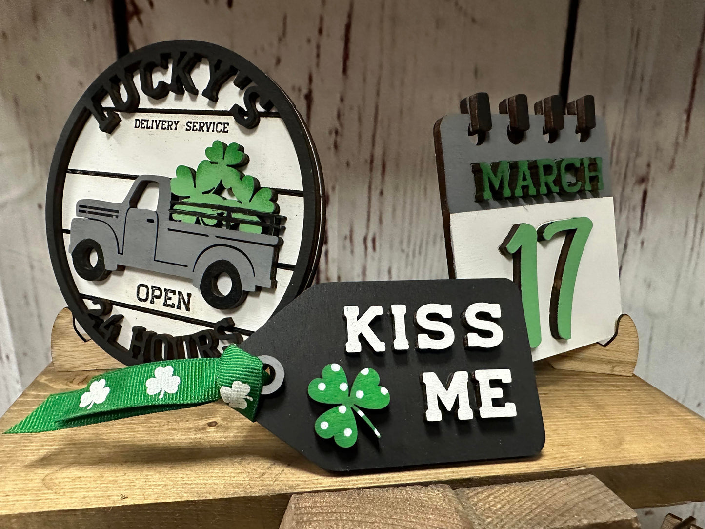 3D Tiered Tray Decor - St Patricks Day - March 17th