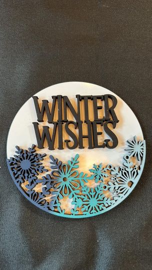 3D Interchangeable Round INSERTS - Winter and Christmas