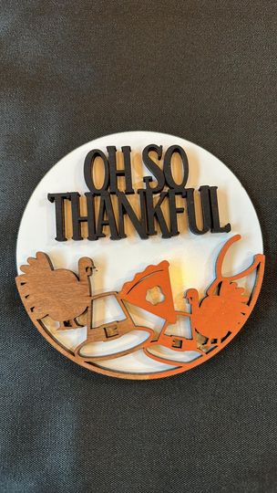 3D Interchangeable Round INSERTS - Fall & Halloween