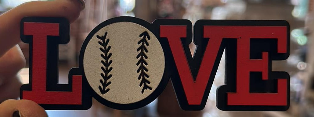 3D Tiered Tray Decor - Baseball - No Place like home