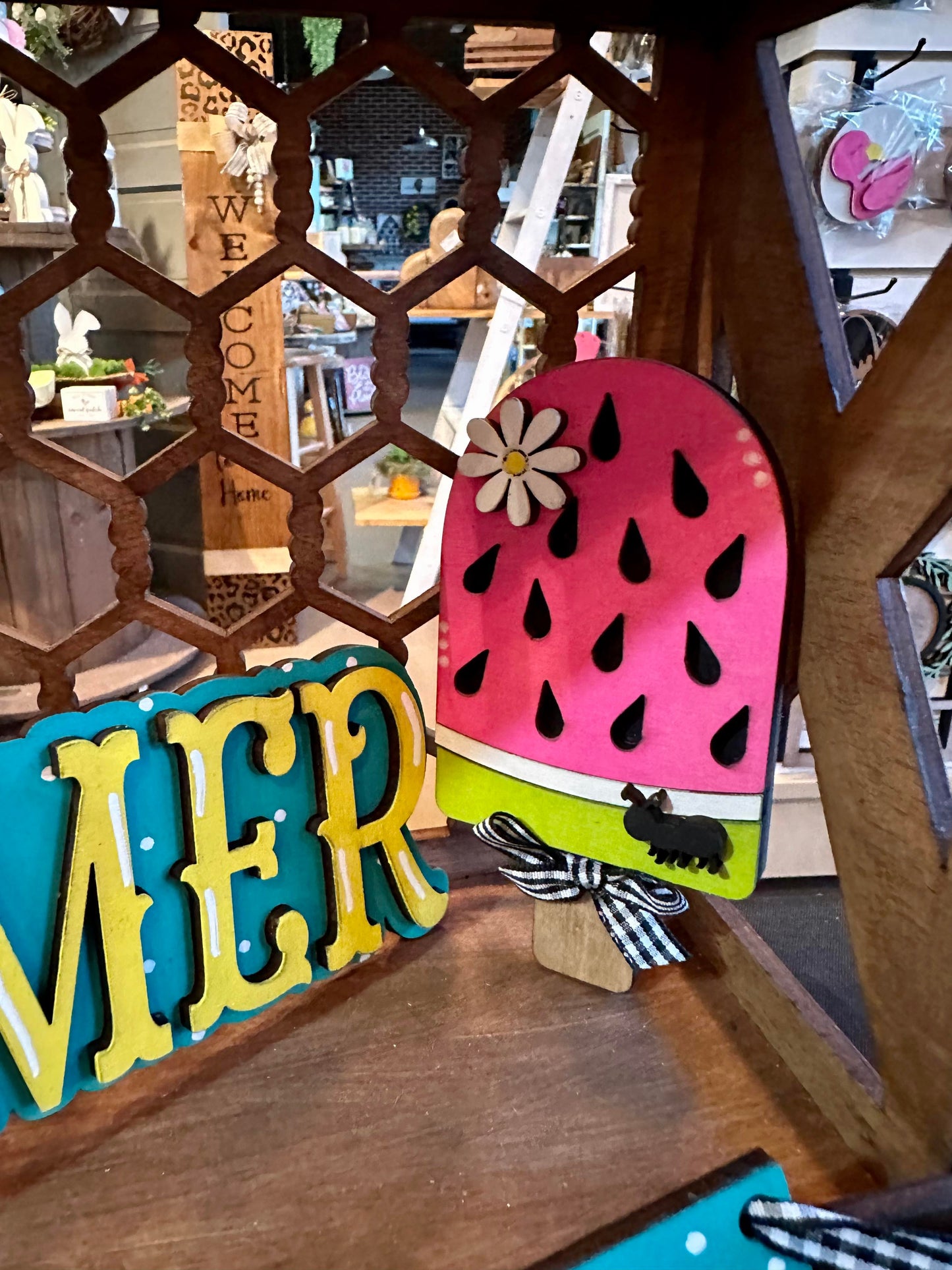 3D Tiered Tray Decor - Summer Watermelon Ant