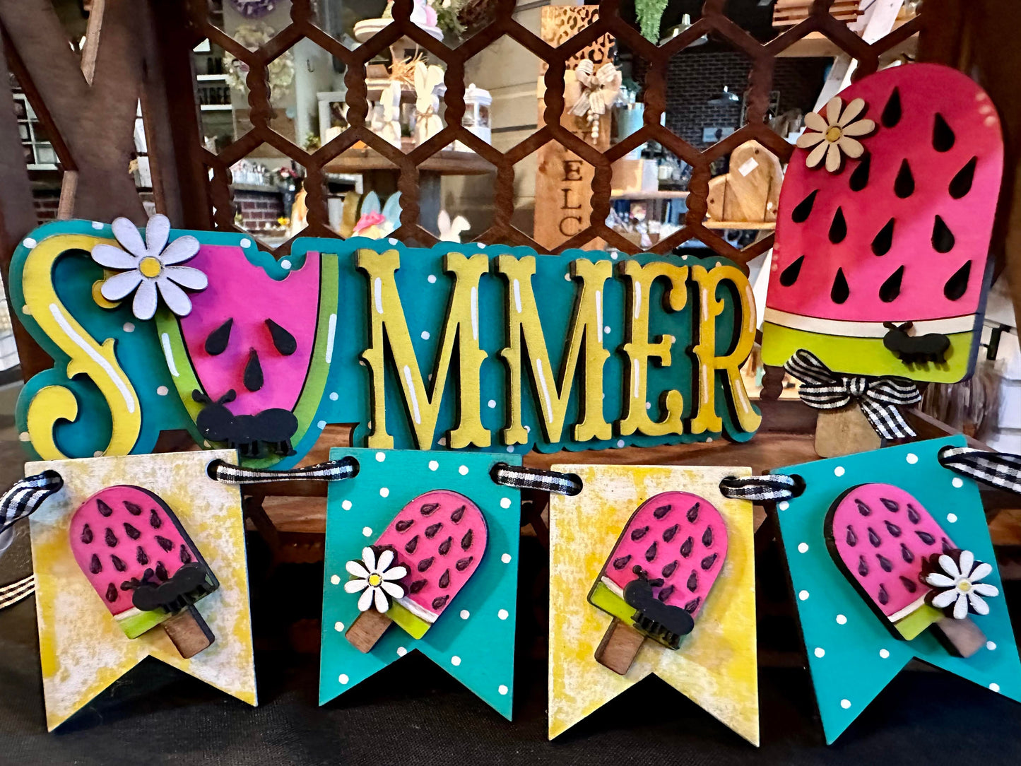 3D Tiered Tray Decor - Summer Watermelon Ant