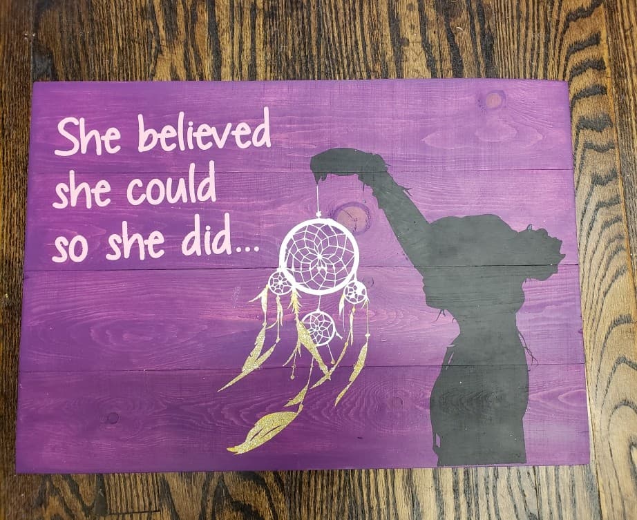 She believed she could so she did...
