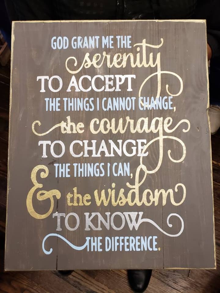 God grant me the serenity