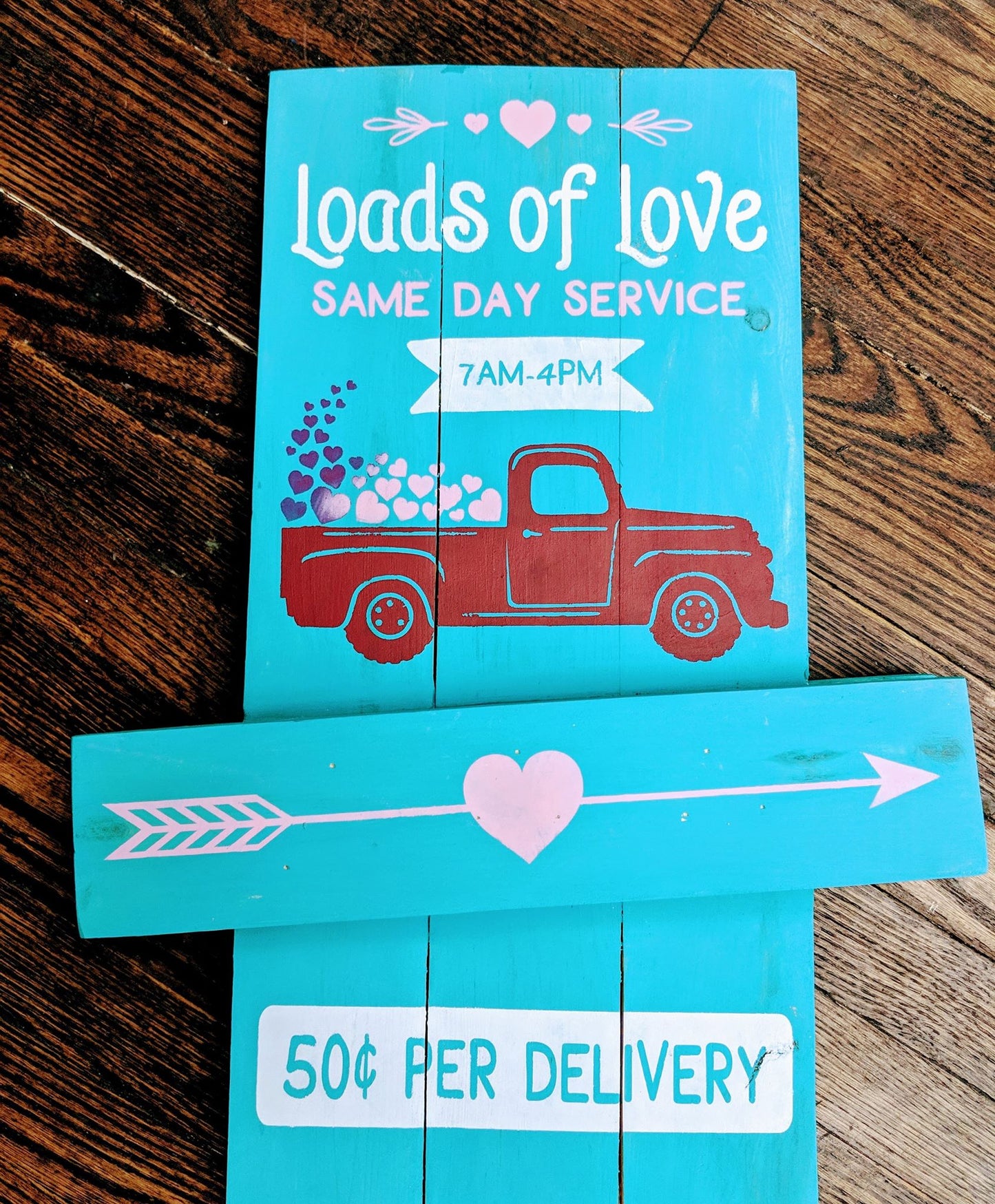 Loads of love and Fresh cut flowers Reversible