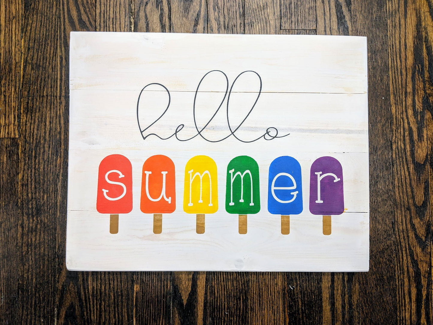 Hello Summer popsicles