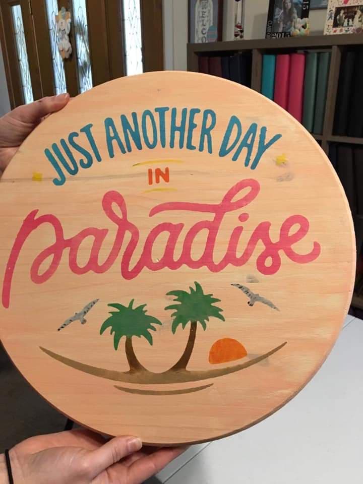 Just another day in paradise round