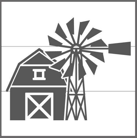 Barn with windmill