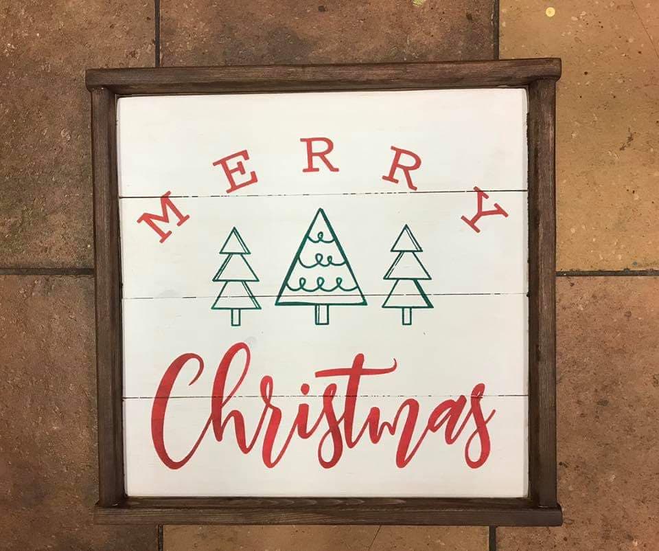 Merry Christmas with trees