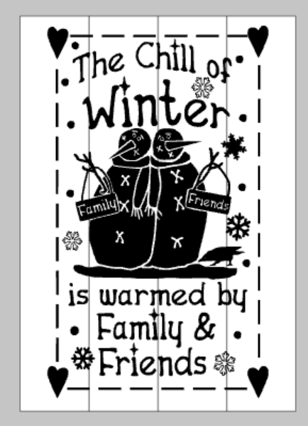 The chill of winter is warmed by family and friends