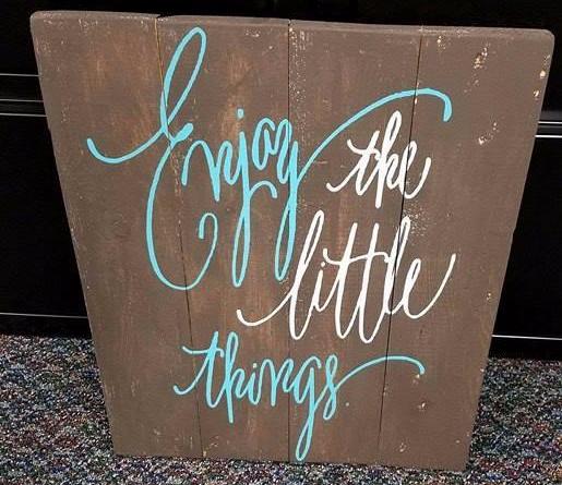 Enjoy the little things