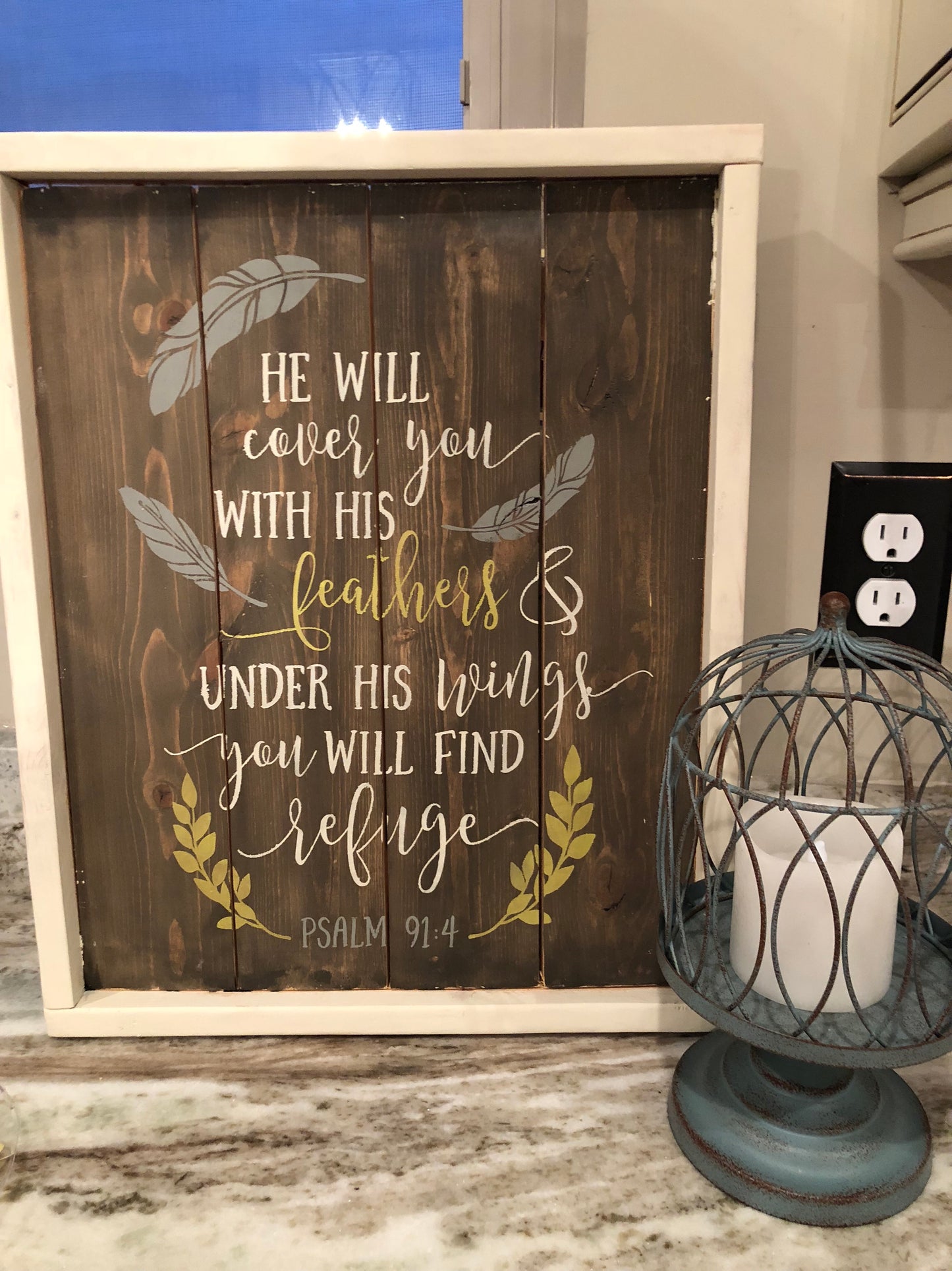 He will cover you with his feathers