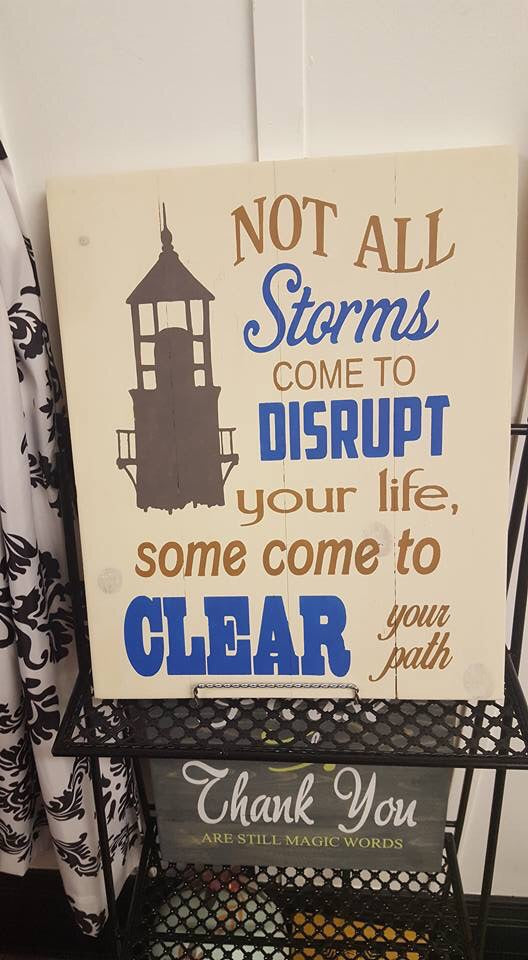 Not all storms come to disrupt