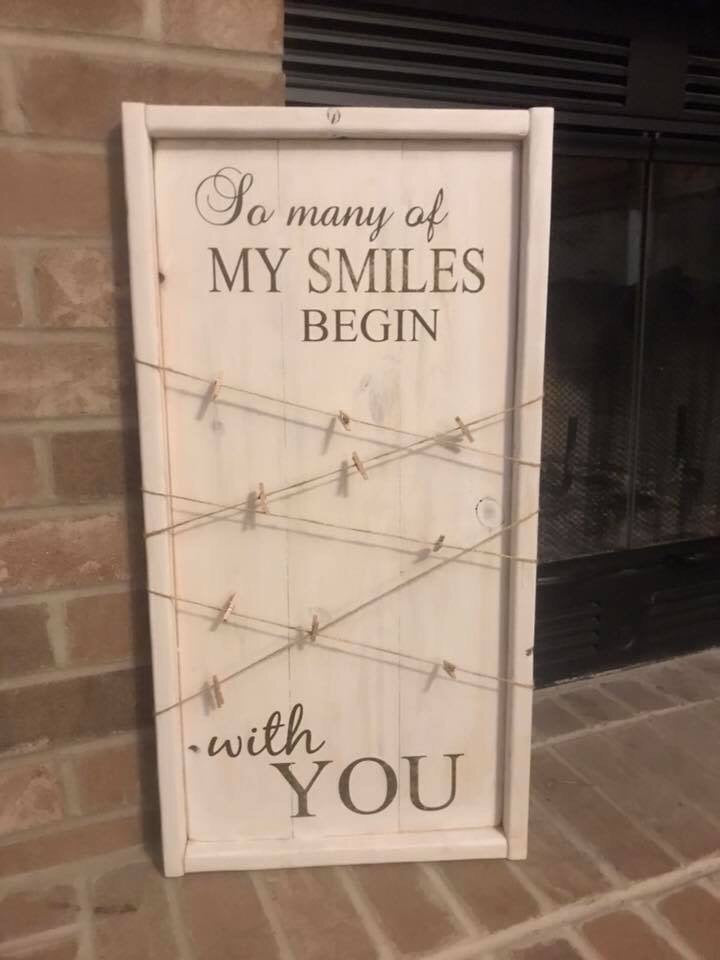 So many smiles begin with you - Photo Board