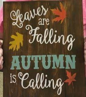 Leaves are falling autumn is calling