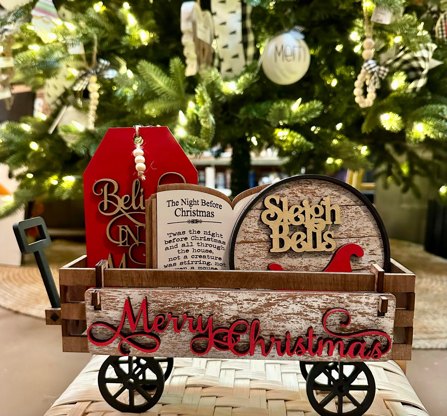 3d Interchangeable Wagon INSERTS - Christmas & Winter