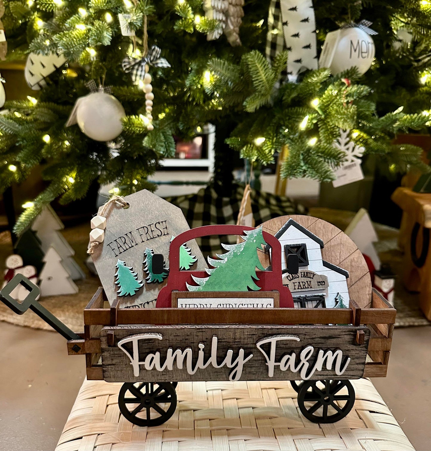 3d Interchangeable Wagon INSERTS - Christmas & Winter