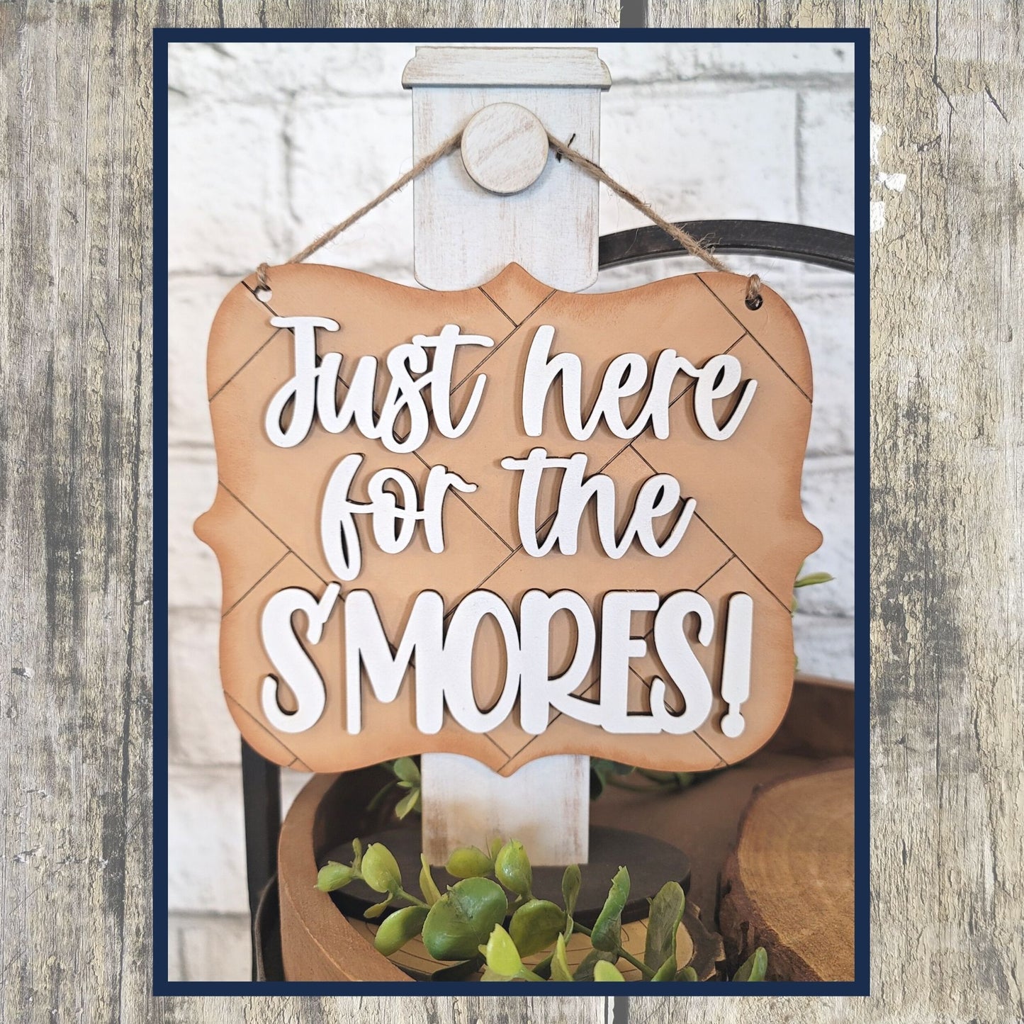 3D Tiered Tray Decor - Just for the Smores