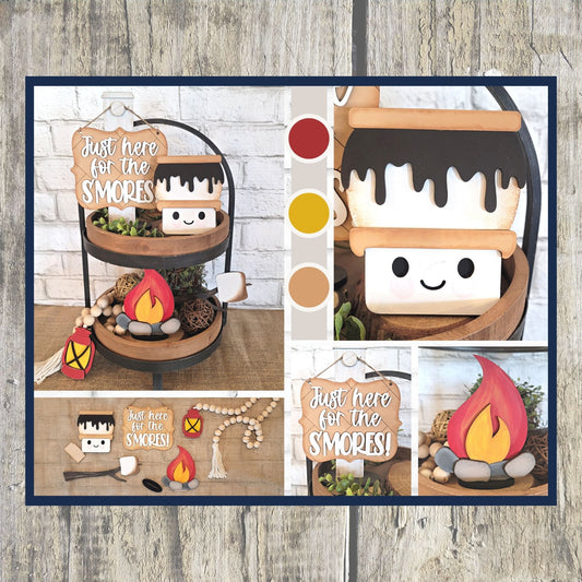 3D Tiered Tray Decor - Just for the Smores