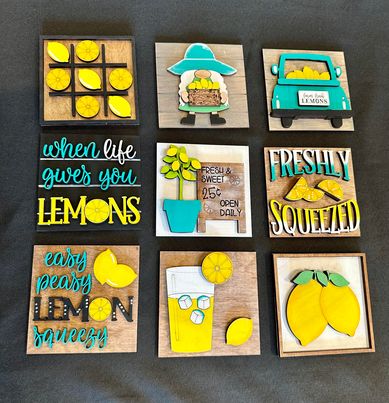 3D Interchangeable Square INSERTS ONLY - Summer