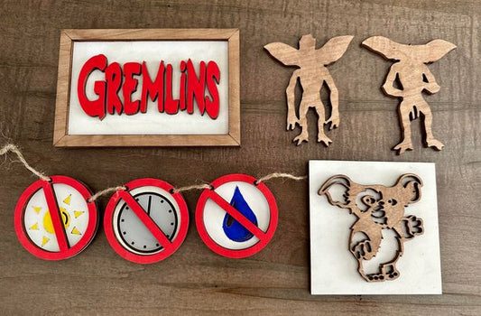 3D Tiered Tray Decor - Gremlins