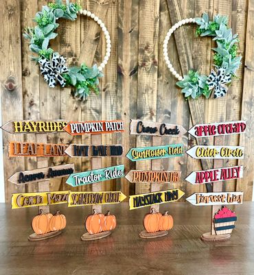 3D Seasonal Directional Signs