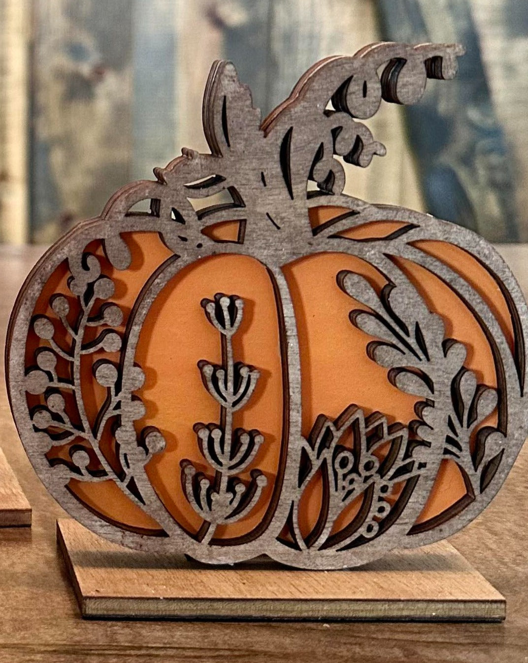 3D Decorative Standing Pumpkin