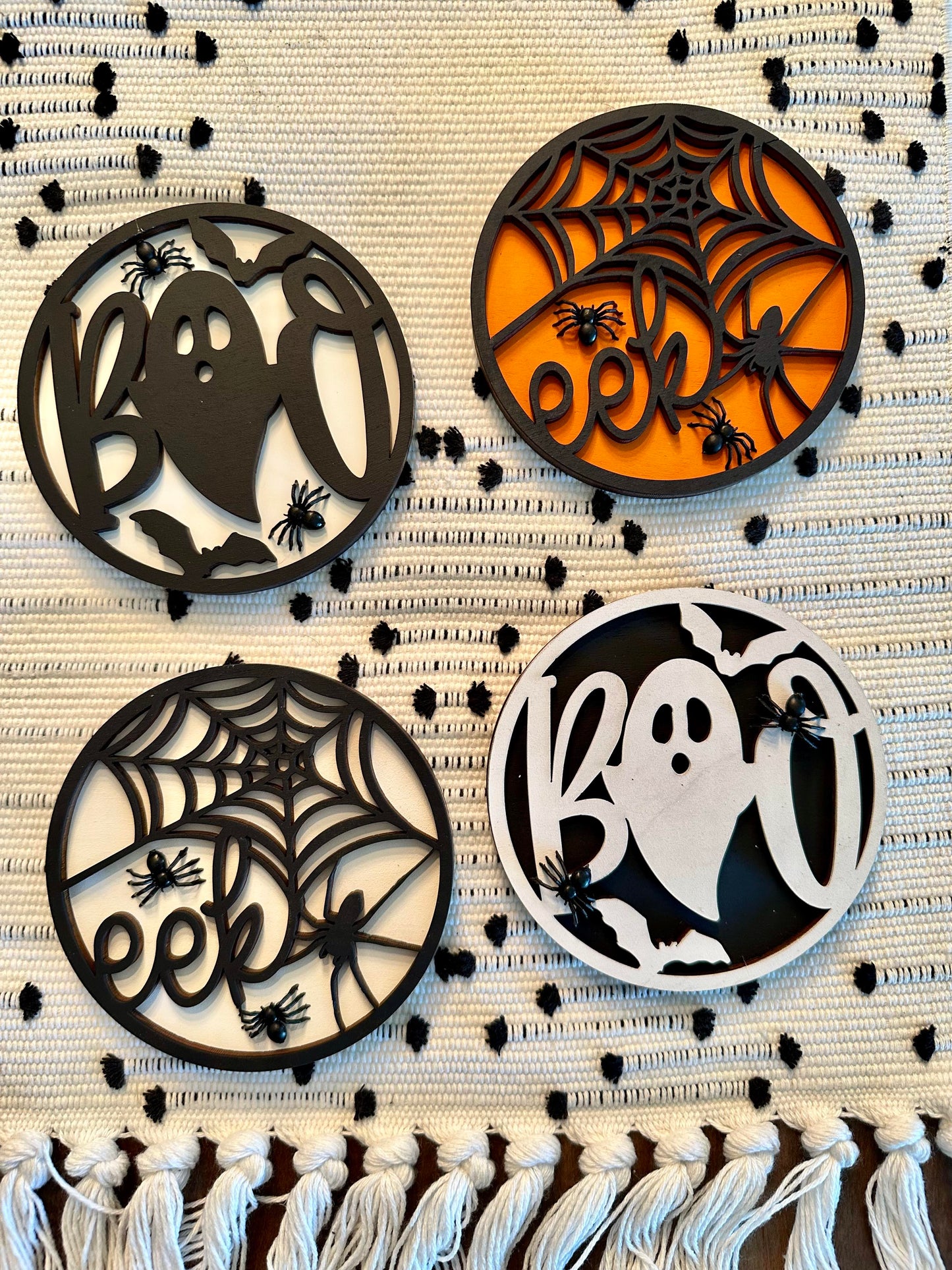 3D Interchangeable Round INSERTS - Fall & Halloween