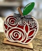 3D Decorative Standing Apples