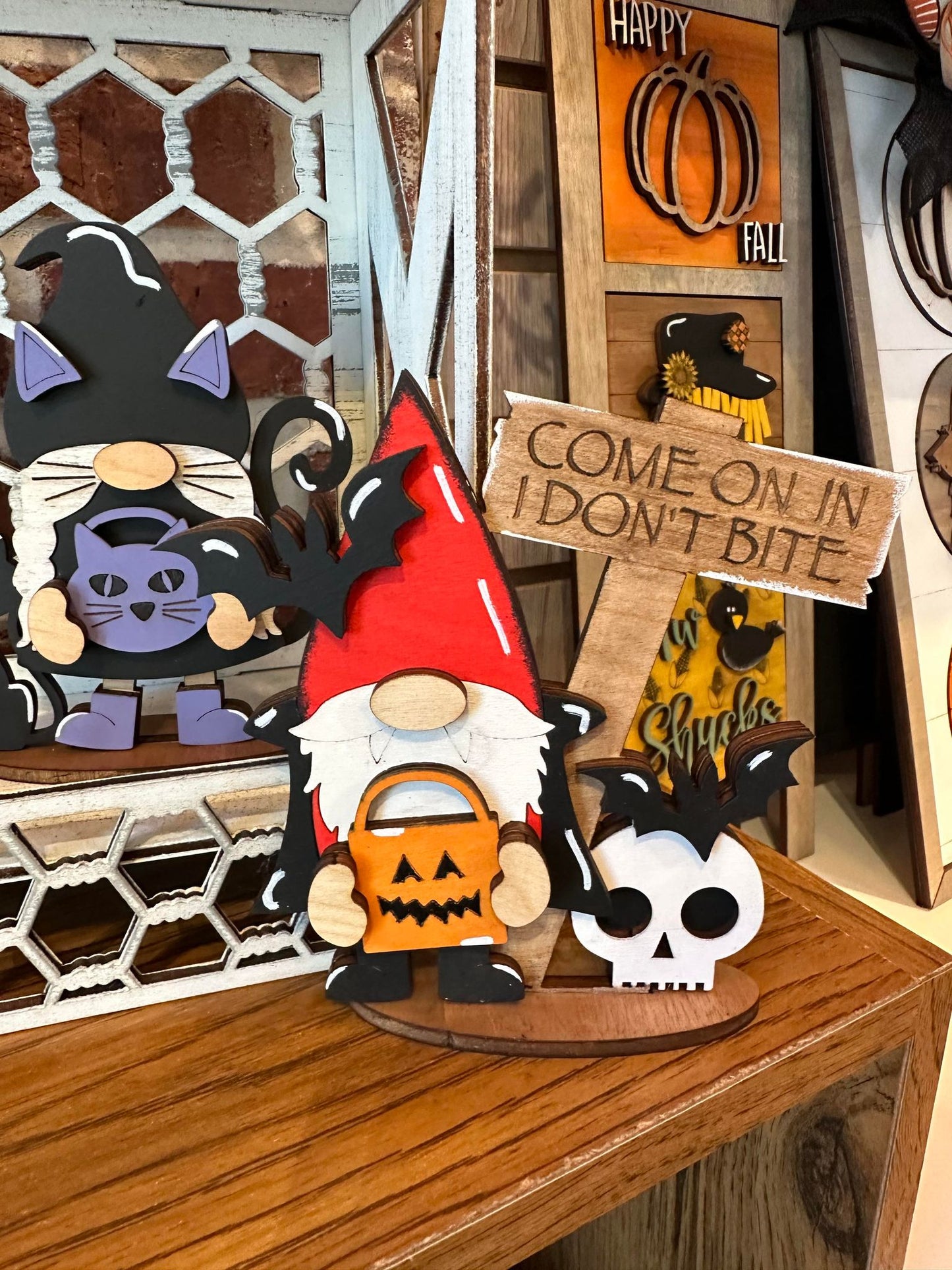 3D Halloween Standing Small Gnomes