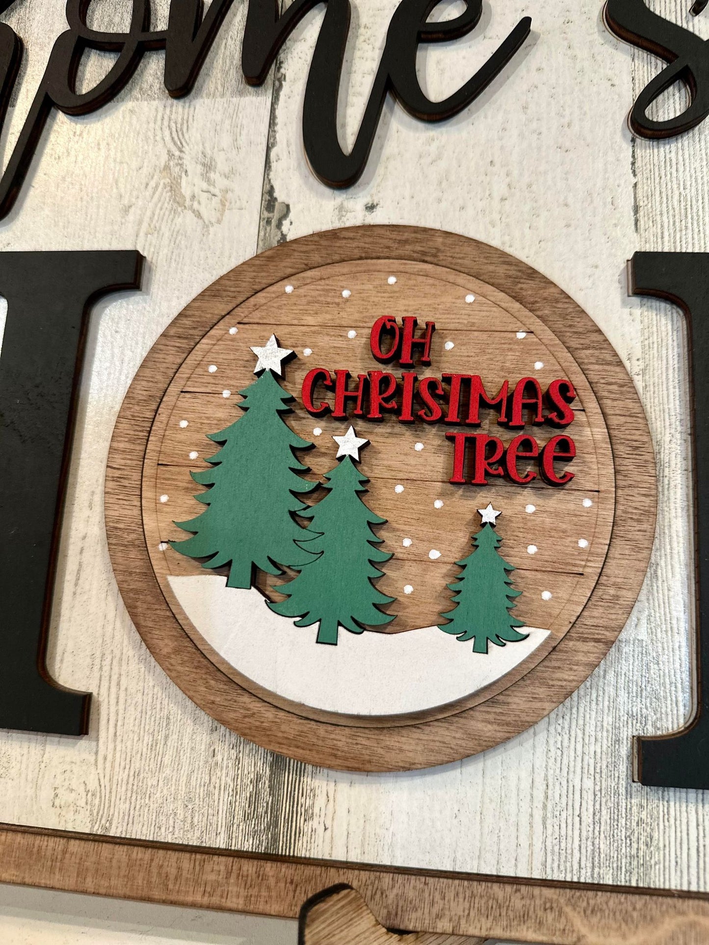 3D Interchangeable Round INSERTS - Winter and Christmas