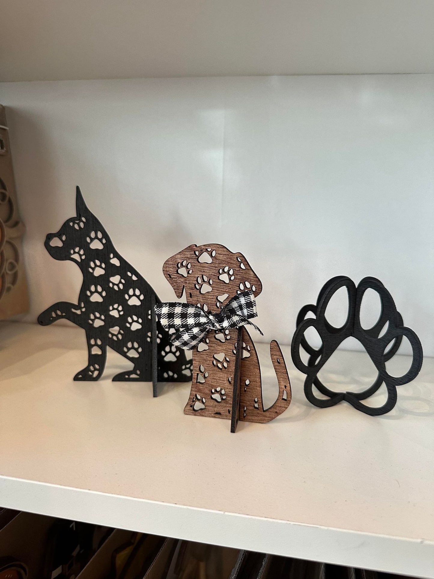 3D Decorative Dog Set of 3