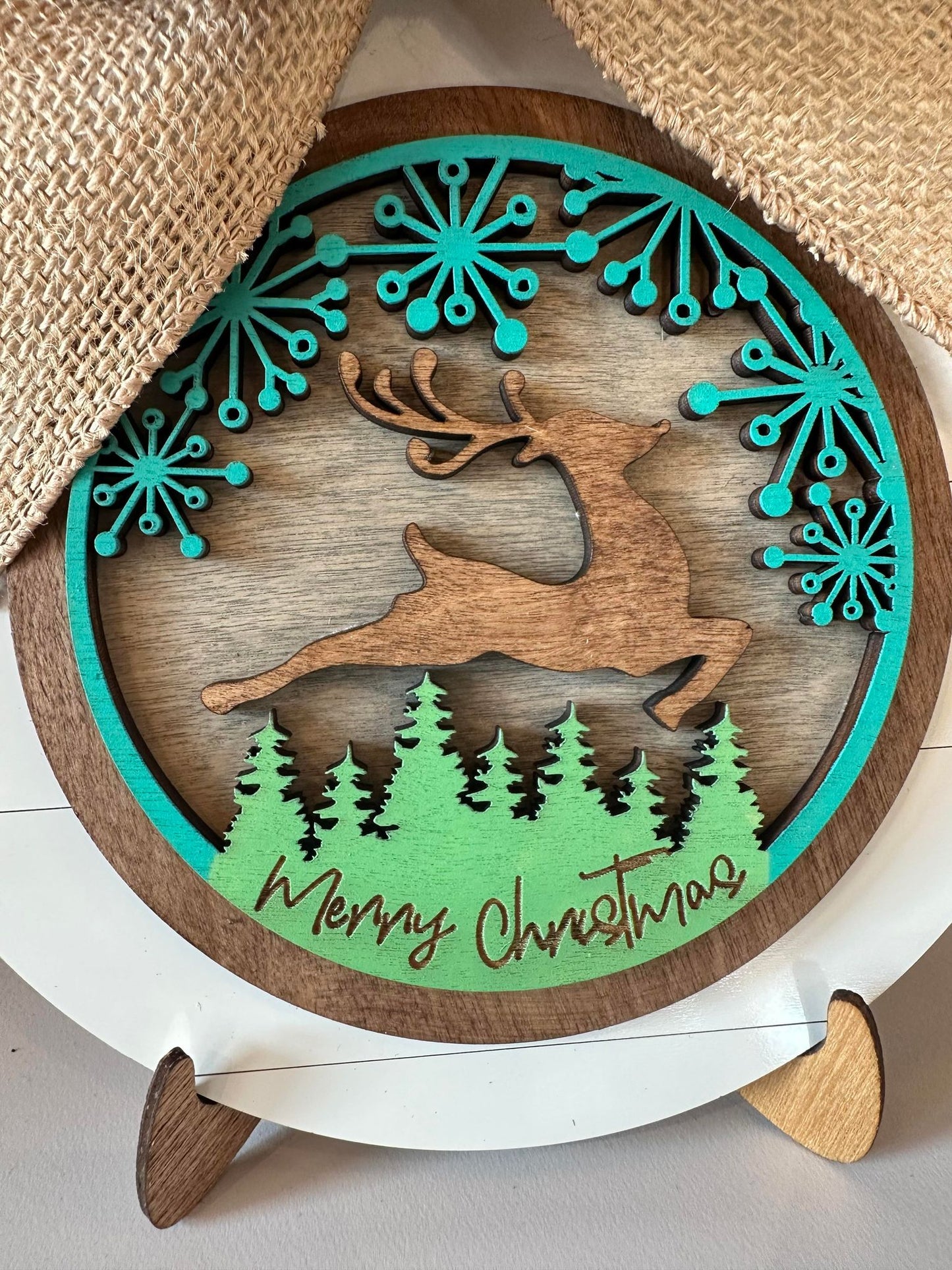 3D Interchangeable Round INSERTS - Winter and Christmas