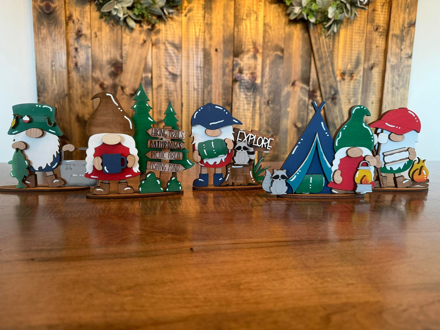 3D Camping Standing Small Gnomes