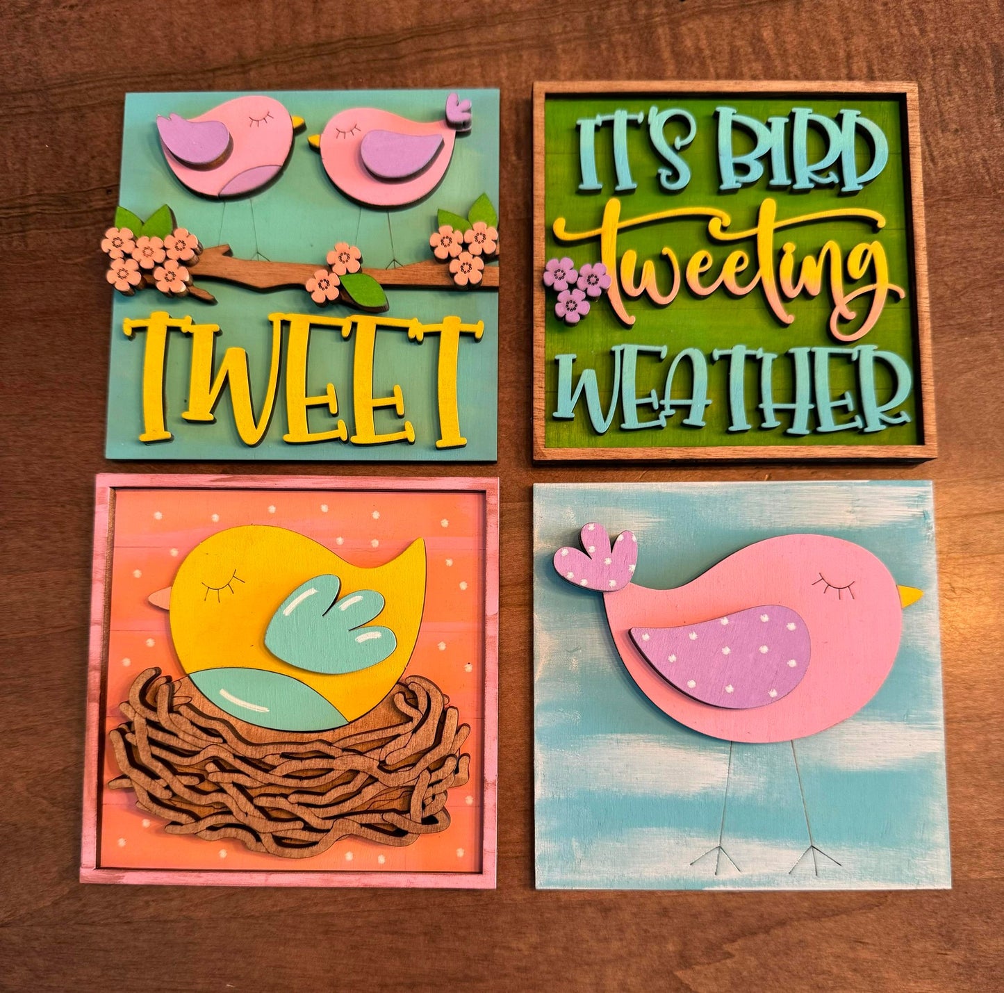 3D Interchangeable Square INSERTS - Easter and Spring