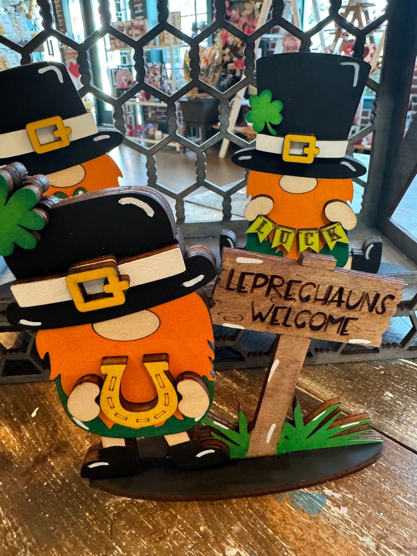 3D St Patrick's Day Standing Small Gnomes