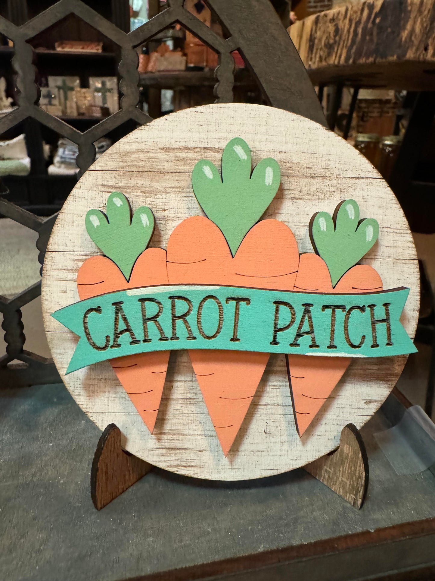 3D Tiered Tray Decor - Happy Easter Carrot Patch