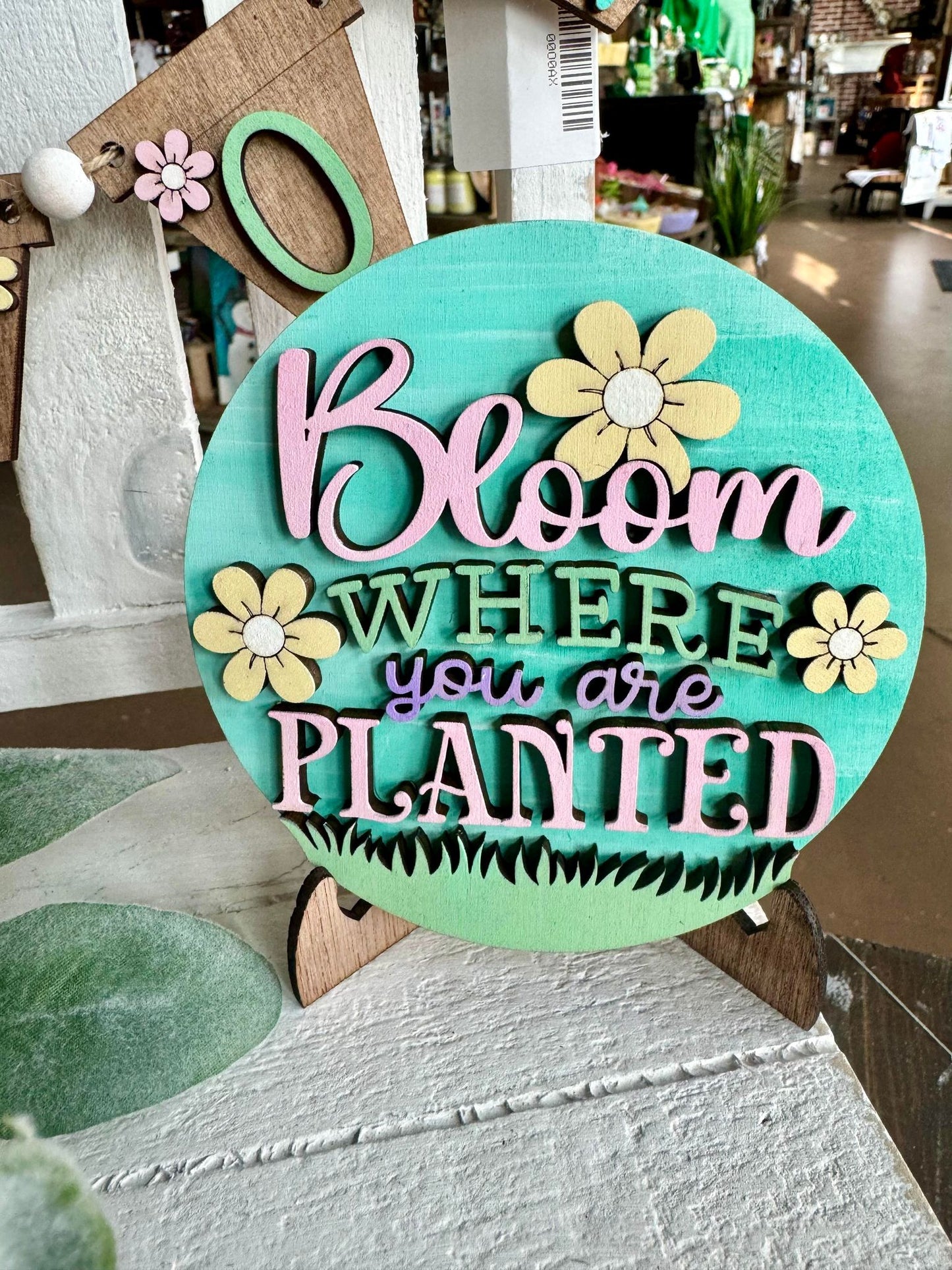 3D Tiered Tray Decor - Hello Spring Bloom where you are planted